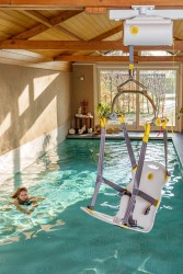 Ceiling motor as pool lift - Handi-Rehab Patient lift hoist